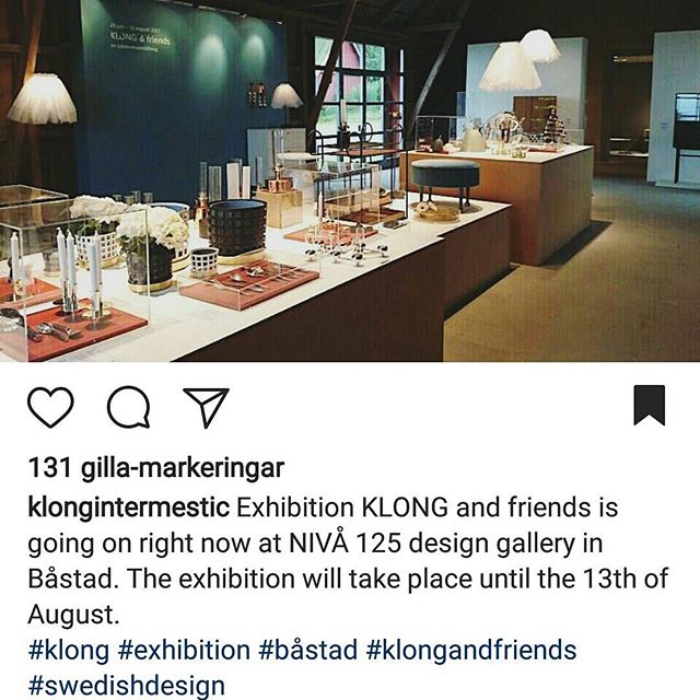 Proud to be part of KLONG and friends exhibition at Nivå125 - pay a visit if you are in Skåne! #klongandfriends